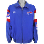 NFL (Logo Athletic) - Buffalo Bills Spell-Out Windbreaker 1990s Large Vintage Retro Football