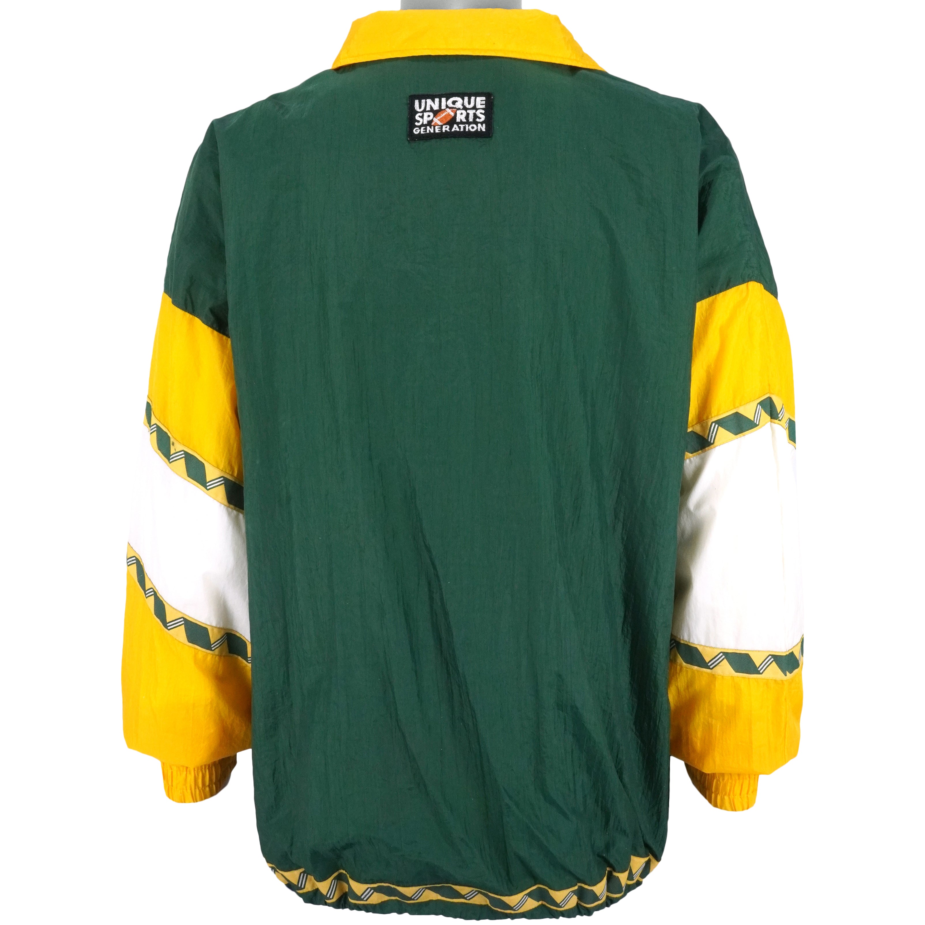 NFL - Green Bay Packers Spell-Out Windbreaker 1990s XX-Large Vintage Retro Football