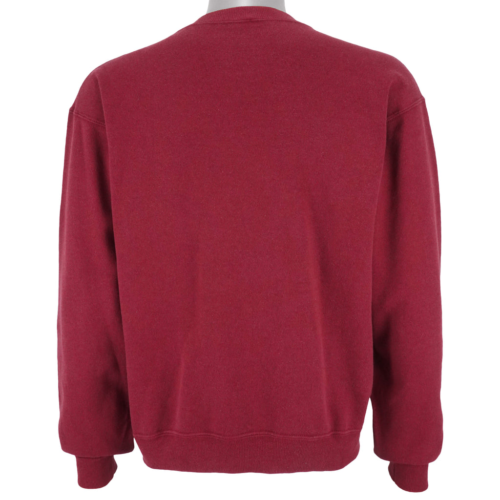 NCAA (Hanes) - Alabama Crimson Tide Crew Neck Sweatshirt 1990s Large Vintage Retro Football College