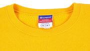 Champion - Yellow Classic Crew Neck Sweatshirt 1990s Medium Vintage Retro
