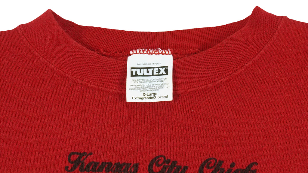 NFL (Tultex) - Kansas City Chiefs Crew Neck Sweatshirt 1995 X-Large Vintage Retro