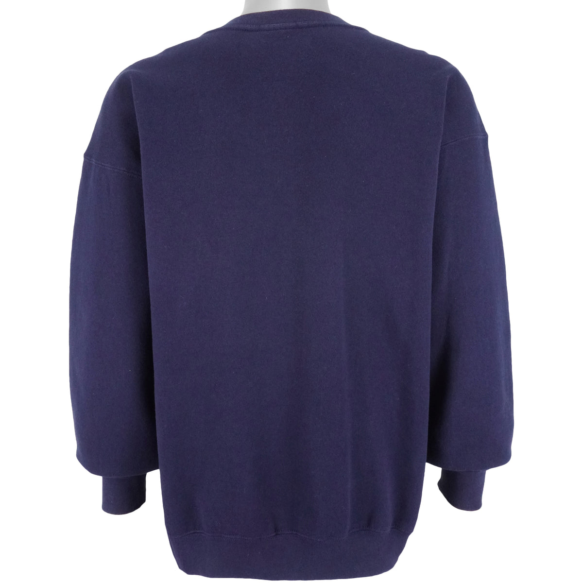 Nike - Blue Classic Embroidered Logo Crew Neck Sweatshirt 1990s Large Vintage Retro