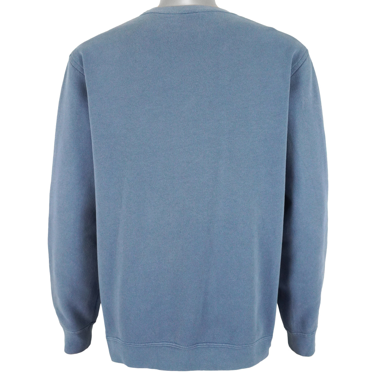 Nike - Blue Embroidered Logo Crew Neck Sweatshirt 1990s Large Vintage Retro