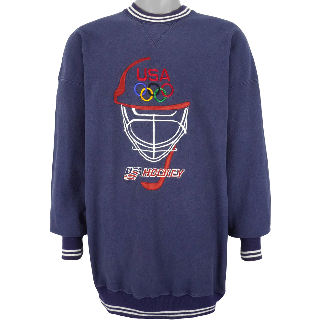 Vintage (Legends Athletic) - Team USA Olympic Hockey Sweatshirt 1996 X-Large Vintage Retro Hockey