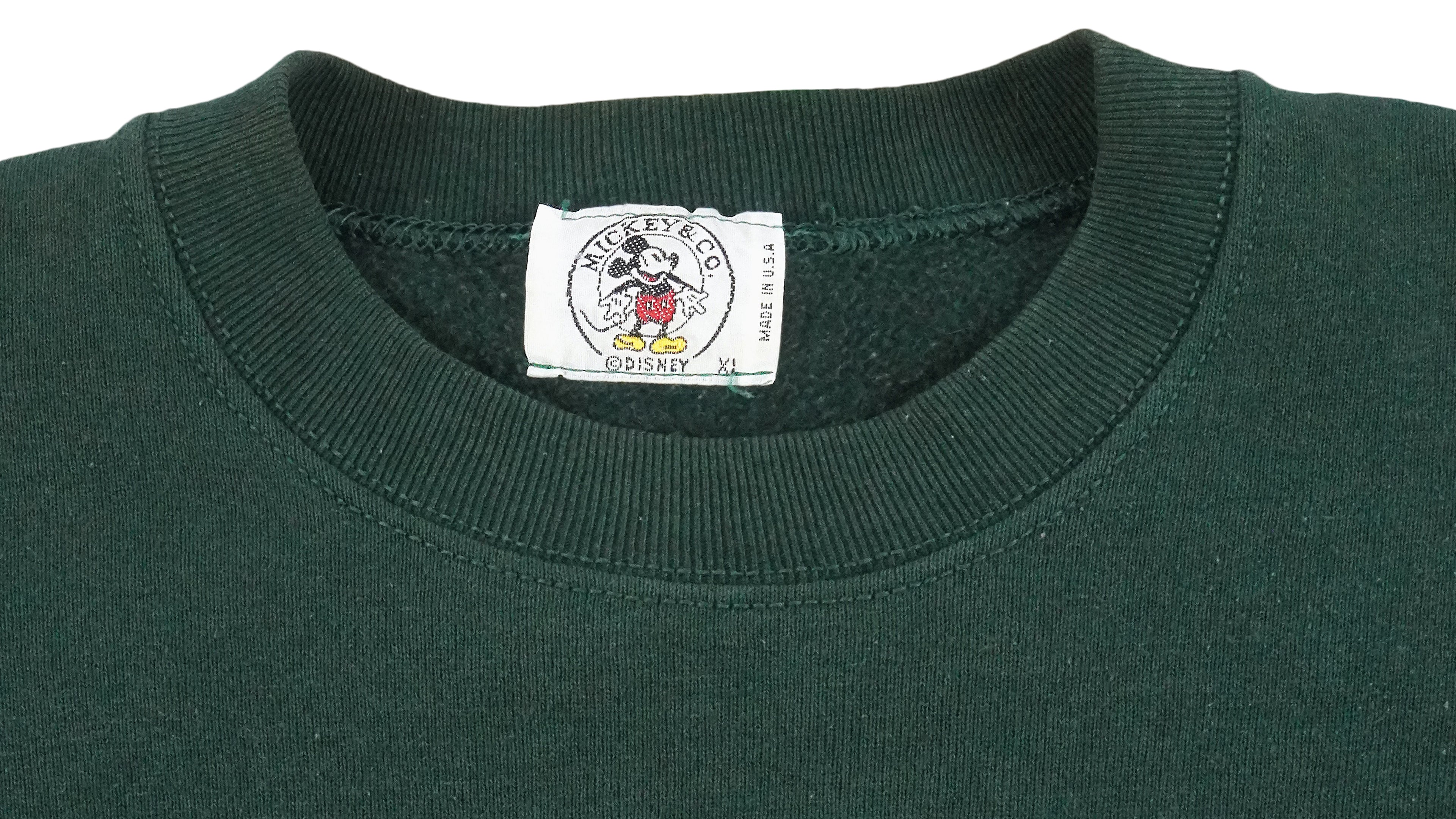 Disney - Mickey Embroidered Crew Neck Sweatshirt 1990s X-Large Vintage Retro