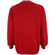 NHL (Nutmeg) - Detroit Red Wings Big Logo Sweatshirt 1990s Large Vintage Retro Hockey