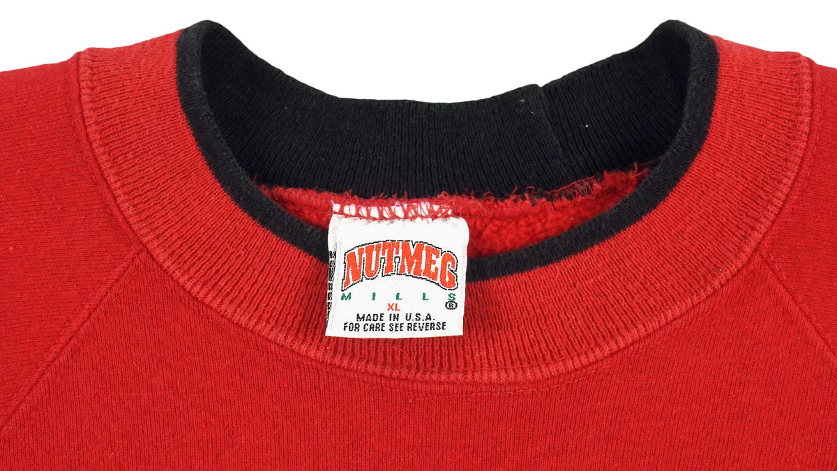 Vintage (Nutmeg) - Texas Tech University Embroidered Crew Neck Sweatshirt 1990s X-Large Vintage Retro