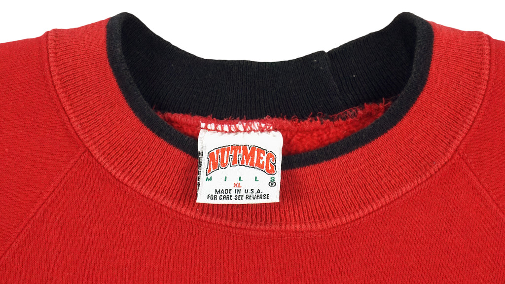 Vintage (Nutmeg) - Texas Tech University Embroidered Crew Neck Sweatshirt 1990s X-Large Vintage Retro