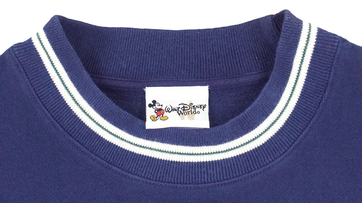 Disney - Walt Disney World Tour Embroidered Crew Neck Sweatshirt 1990s Medium