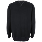 Ralph Lauren - Black Spell-Out Crew Neck Sweatshirt 1990s X-Large Vintage Retro