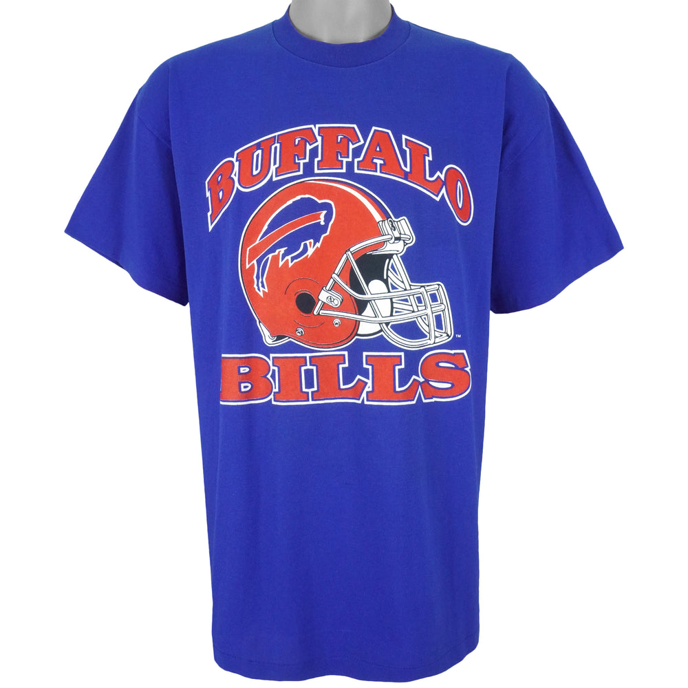 NFL (Trench) - Buffalo Bills Spell-Out T-Shirt 1990s X-Large Vintage Retro Football