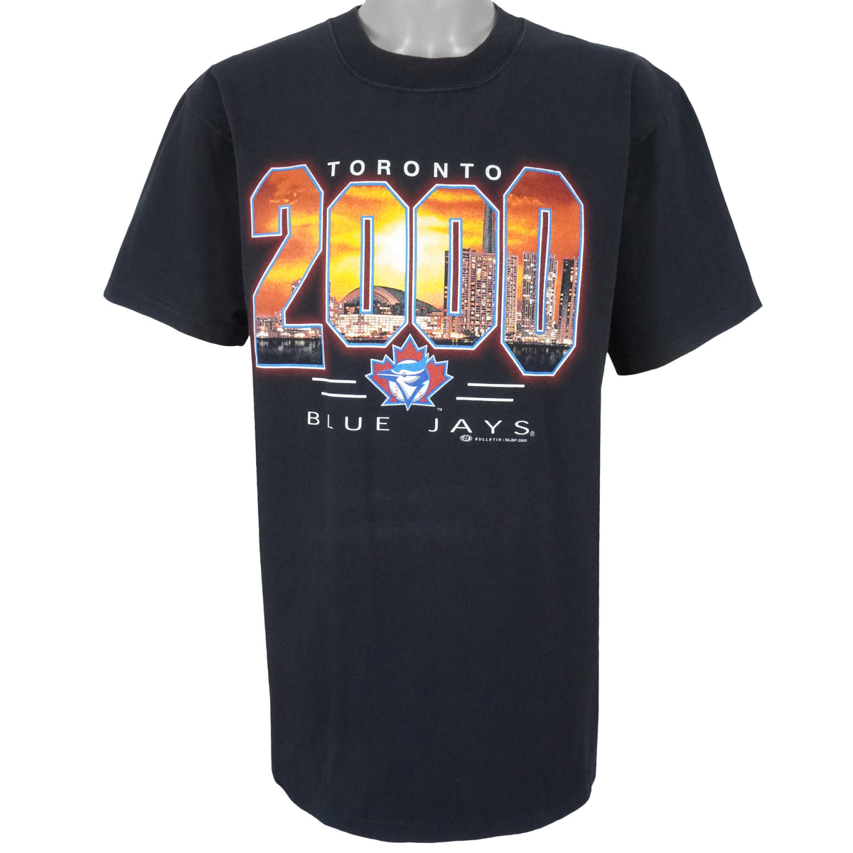 MLB (Bulletin) - Toronto Blue Jays T-Shirt 2000 Large Vintage Retro Baseball