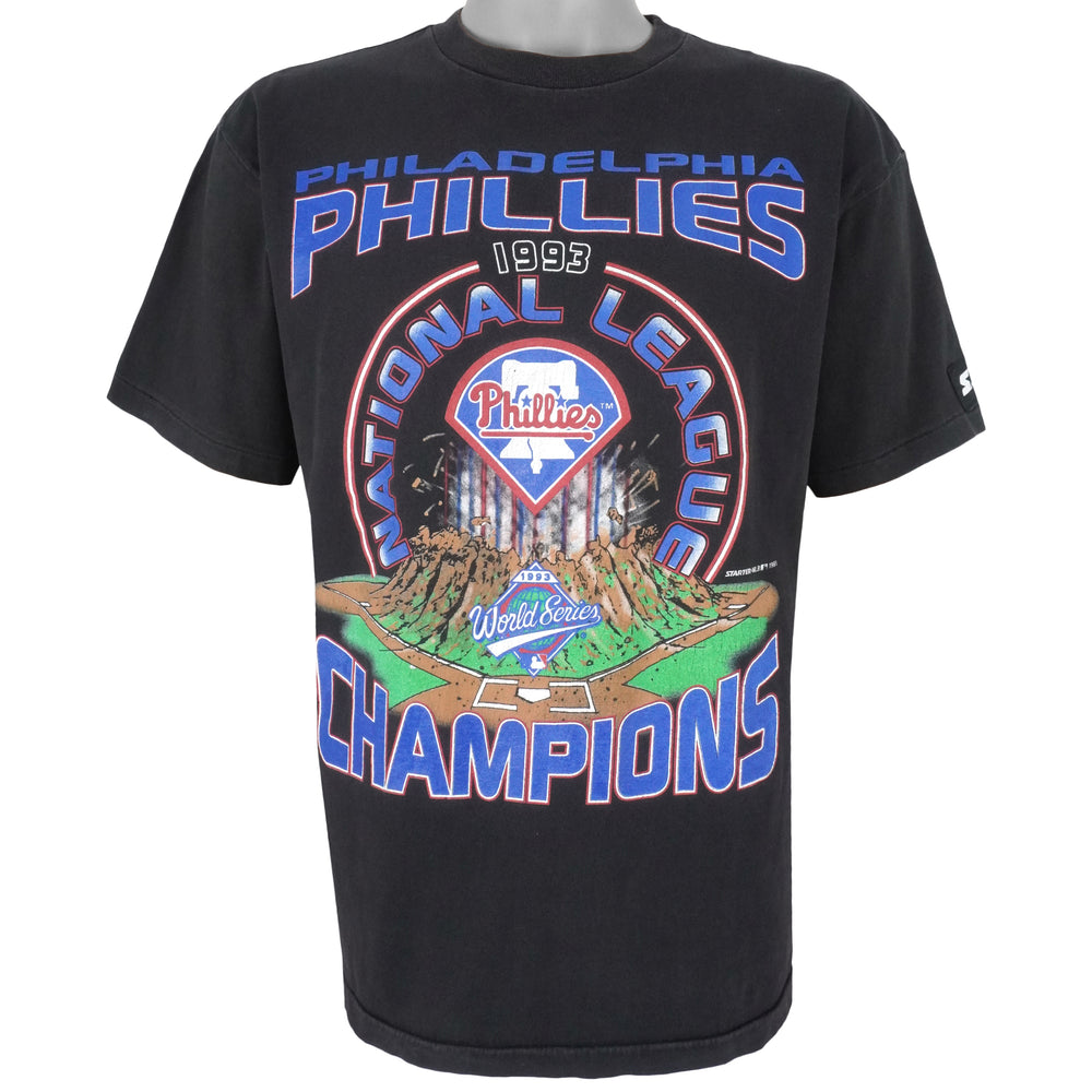 Starter - Philadelphia Phillies, World Series Champs T-Shirt 1993 Large Vintage Retro Baseball