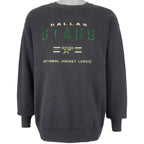 NHL (Lee) - Dallas Stars Embroidered Crew Neck Sweatshirt 1990s Medium Vintage Retro Hockey