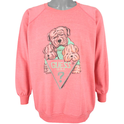 Guess - USA Spell-Out Crew Neck Sweatshirt 1987 Large