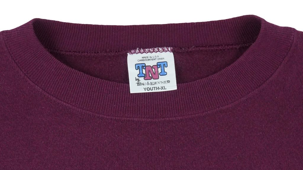 NCAA - Red Taz UMASS Minutemen Crew Neck Sweatshirt 1990 Medium Vintage Retro Basketball College