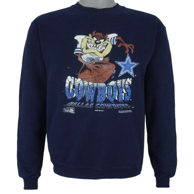 NFL (Riddell) - Dallas Taz X Cowboys Crew Neck Sweatshirt 1995 Small