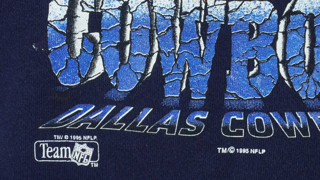 NFL (Riddell) - Dallas Cowboys Crew Neck Sweatshirt 1990s Small Vintage Retro Football