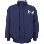 NFL (Logo 7) - Dallas Cowboys Spell -Out Windbreaker 1990s Medium Vintage Retro Football