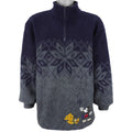 Disney (Mickey & Co.) - Mickey 1/4 Zip Fleece Sweatshirt 1990s Medium Vintage Retro