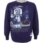 NFL (Nutmeg) - Dallas Cowboys Big Logo Sweatshirt 1990s Large