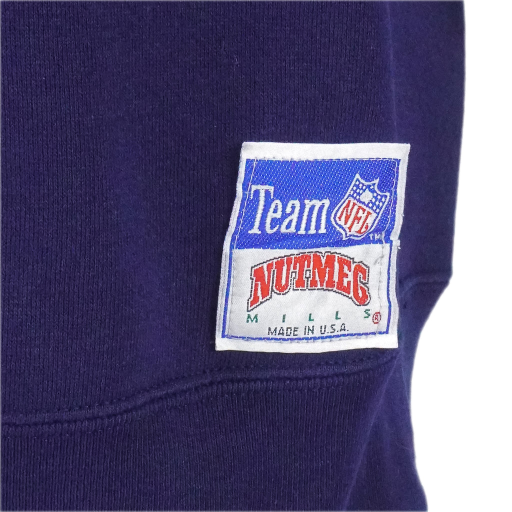 NFL (Nutmeg) - Dallas Cowboys Big Logo Sweatshirt 1990s Large Vintage Retro Football