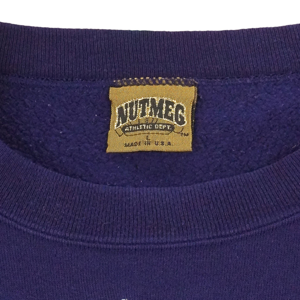 NFL (Nutmeg) - Dallas Cowboys Big Logo Sweatshirt 1990s Large Vintage Retro Football