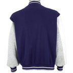 Nike - Blue & White Zip-Up Jacket 1990s Large Vintage Retro