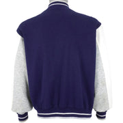 Nike - Blue & White Zip-Up Jacket 1990s Large Vintage Retro