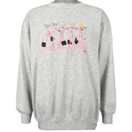 Vintage (Blitzz Studios) - Pink Panther Embroidered Crew Neck Sweatshirt 1990s Large Vintage Retro