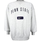 Nike - Penn State Spell-Out Crew Neck Sweatshirt 1990s Large Vintage Retro Football College
