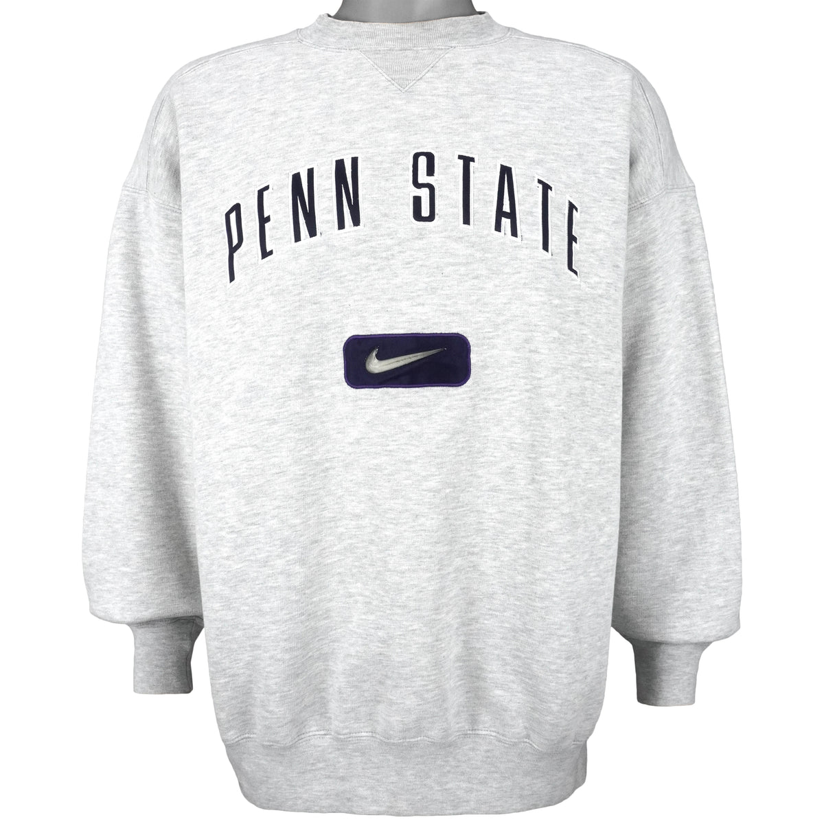 Nike - Penn State Spell-Out Crew Neck Sweatshirt 1990s Large Vintage Retro Football College
