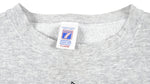 NHL (Logo 7) - Washington Capitals Spell-Out Crew Neck Sweatshirt 1990s X-Large Vintage Retro Hockey