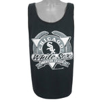 MLB (Trench) - Chicago White Sox Big Spell-Out T-Shirt 1991 Large Vintage Retro Baseball