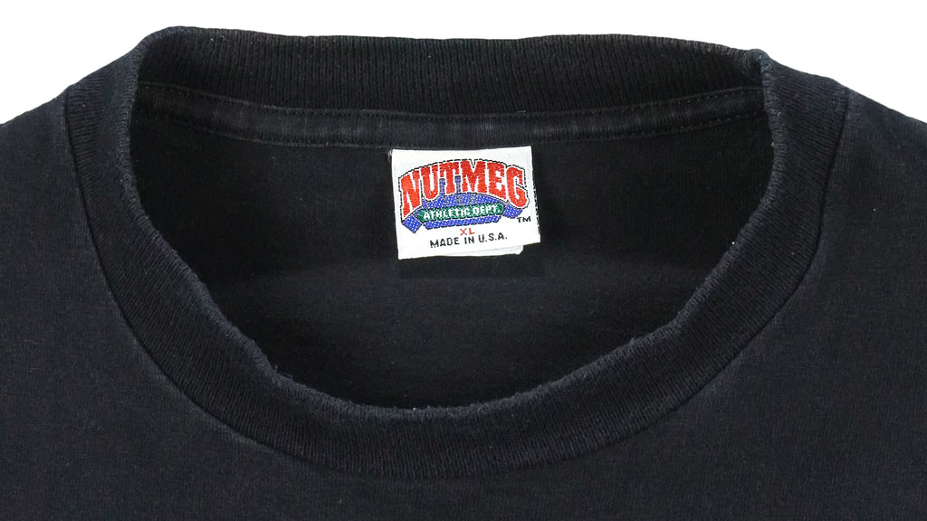 NFL (Nutmeg) - Buffalo Bills Spell-Out T-Shirt 1990s X-Large Vintage Retro Football