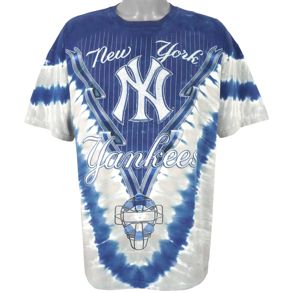 MLB (Lee) - New York Yankees Tie-Dye T-Shirt 1990s X-Large Vintage Retro Baseball