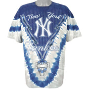 MLB (Lee) - New York Yankees Tie-Dye T-Shirt 1990s X-Large Vintage Retro Baseball