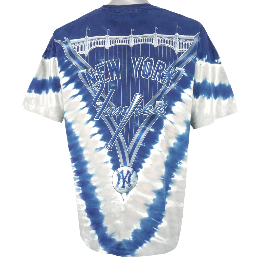 MLB (Lee) - New York Yankees Tie-Dye T-Shirt 1990s X-Large Vintage Retro