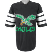 NFL (Logo 7) - Philadelphia Eagles Spell-Out Football Jersey 1990s Large Vintage Retro Football