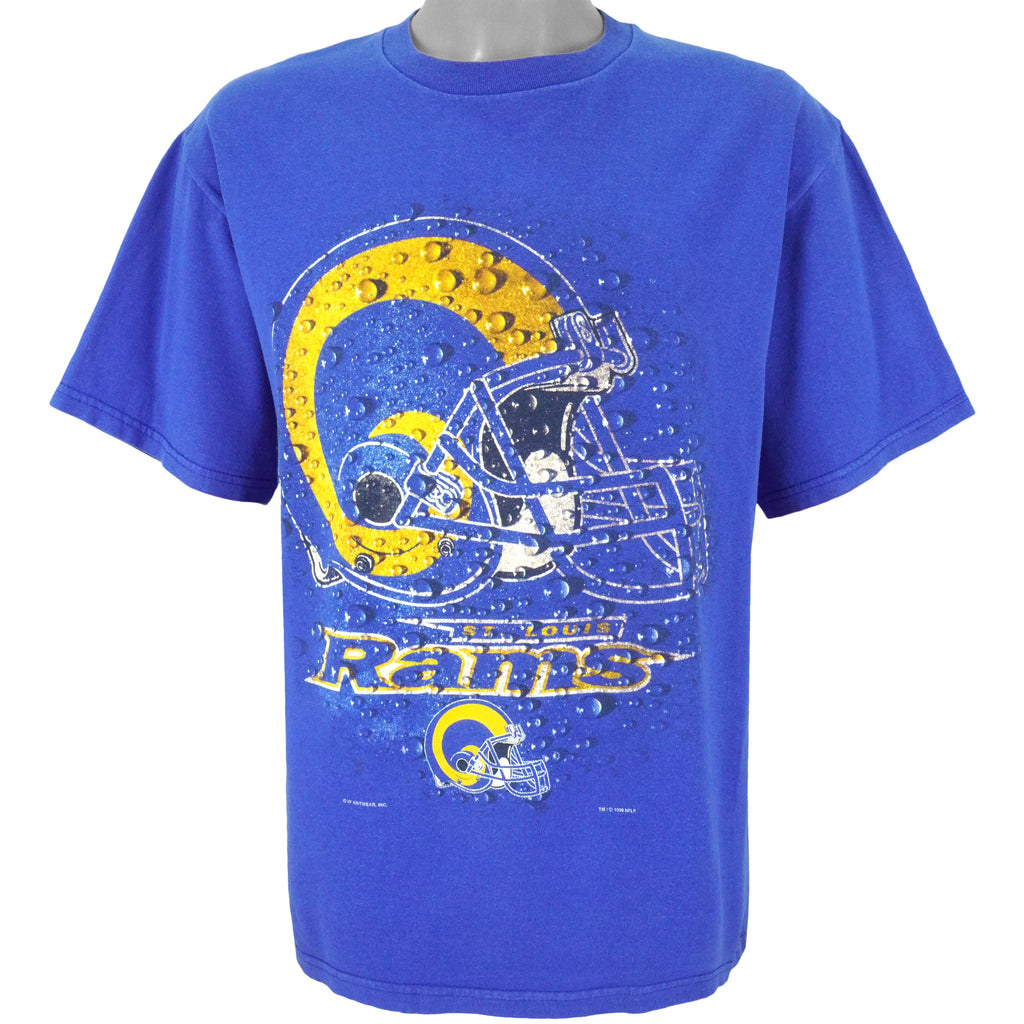 NFL (CSA) - St. Louis Rams Spell-Out T-Shirt 1999 Large Vintage Retro Football