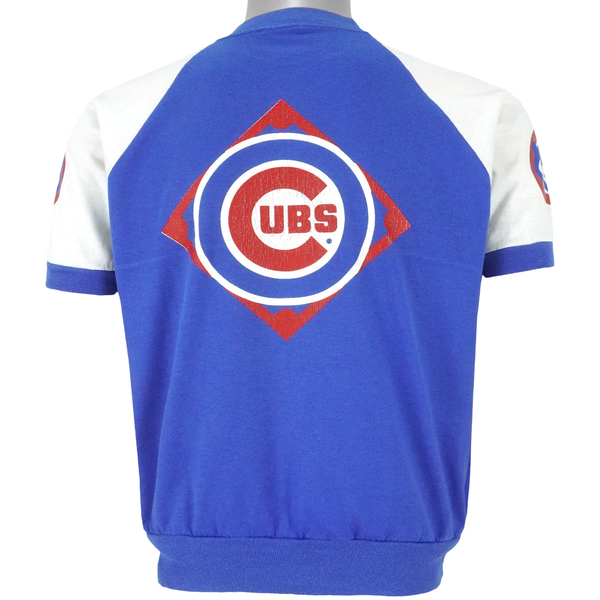 MLB (Garan Inc.) - Chicago Cubs Baseball Spell-Out T-Shirt 1989 Medium Vintage Retro Baseball