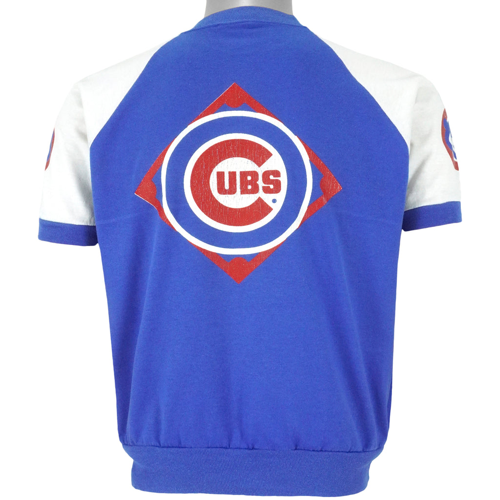 MLB (Garan Inc.) - Chicago Cubs Baseball Spell-Out T-Shirt 1989 Medium Vintage Retro Baseball