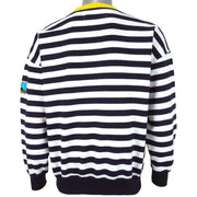 Le Coq Sportif - Black & White Crew Neck Sweatshirt 1990s Small Vintage Retro