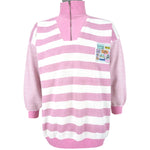 Vintage - CA Sport - Stamps 1/4 Zip Sweatshirt 1990s Large