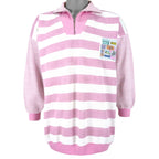 Vintage - CA Sport - Stamps 1/4 Zip Sweatshirt 1990s Large Vintage Retro