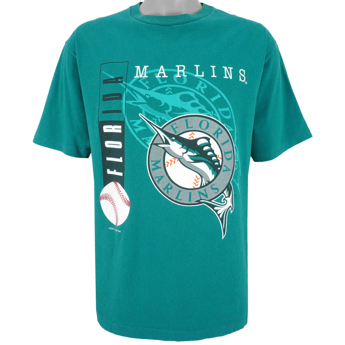 MLB (Logo 7) - Florida Marlins T-Shirt 1995 X-Large