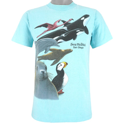 Vintage (Oneita) - Blue Sea World, San Diego T-Shirt 1990s Medium