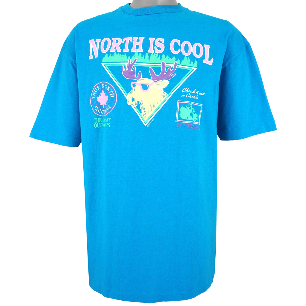 Vintage (Waves) - Canada, North Is Cool T-Shirt 1990 X-Large Vintage Retro