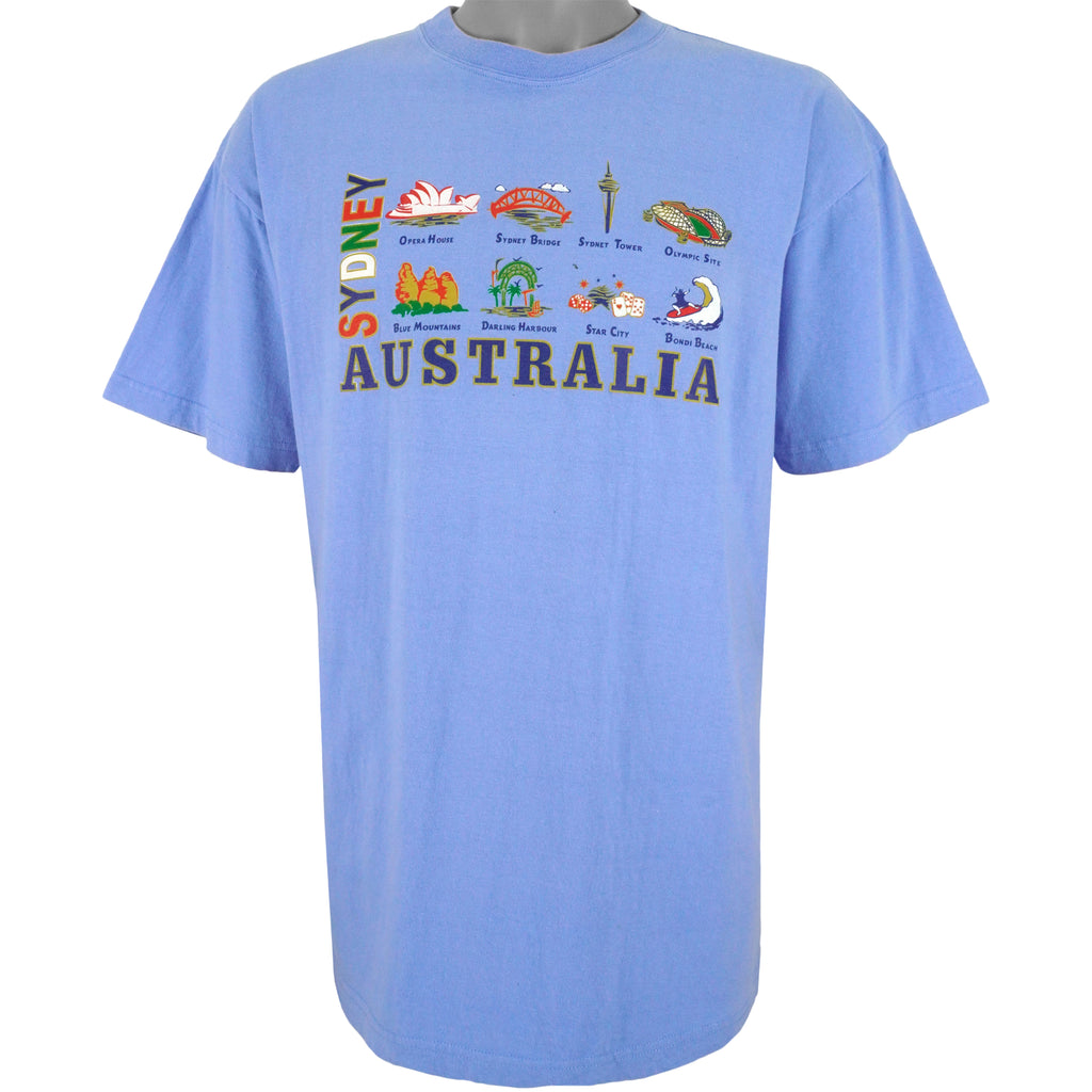 Vintage - Sydney, Australia Spell-Out T-Shirt 1990s X-Large Vintage Retro