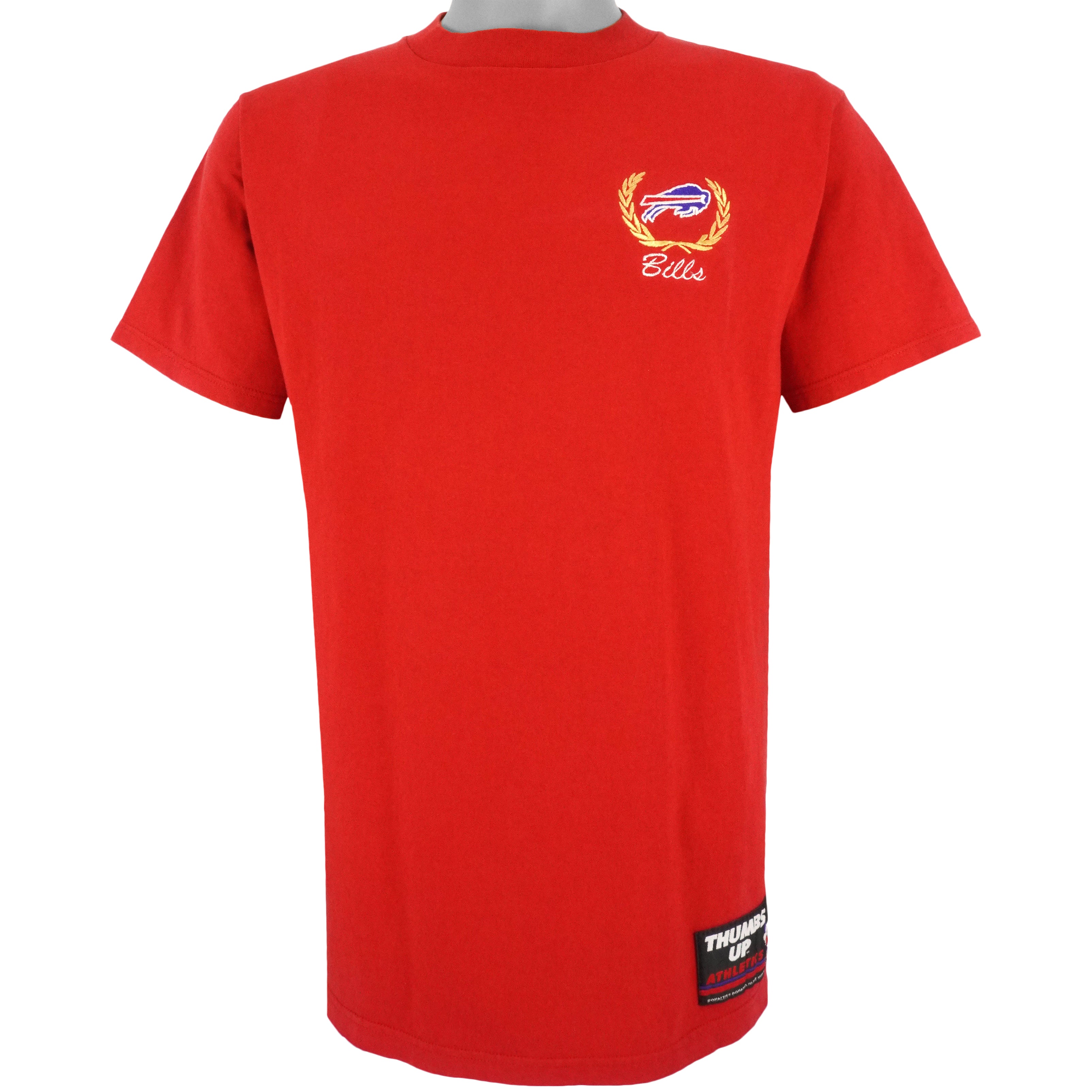 NFL (Logo 7) - Buffalo Bills Embroidered Logo T-Shirt 1990s Large Vintage Retro Football